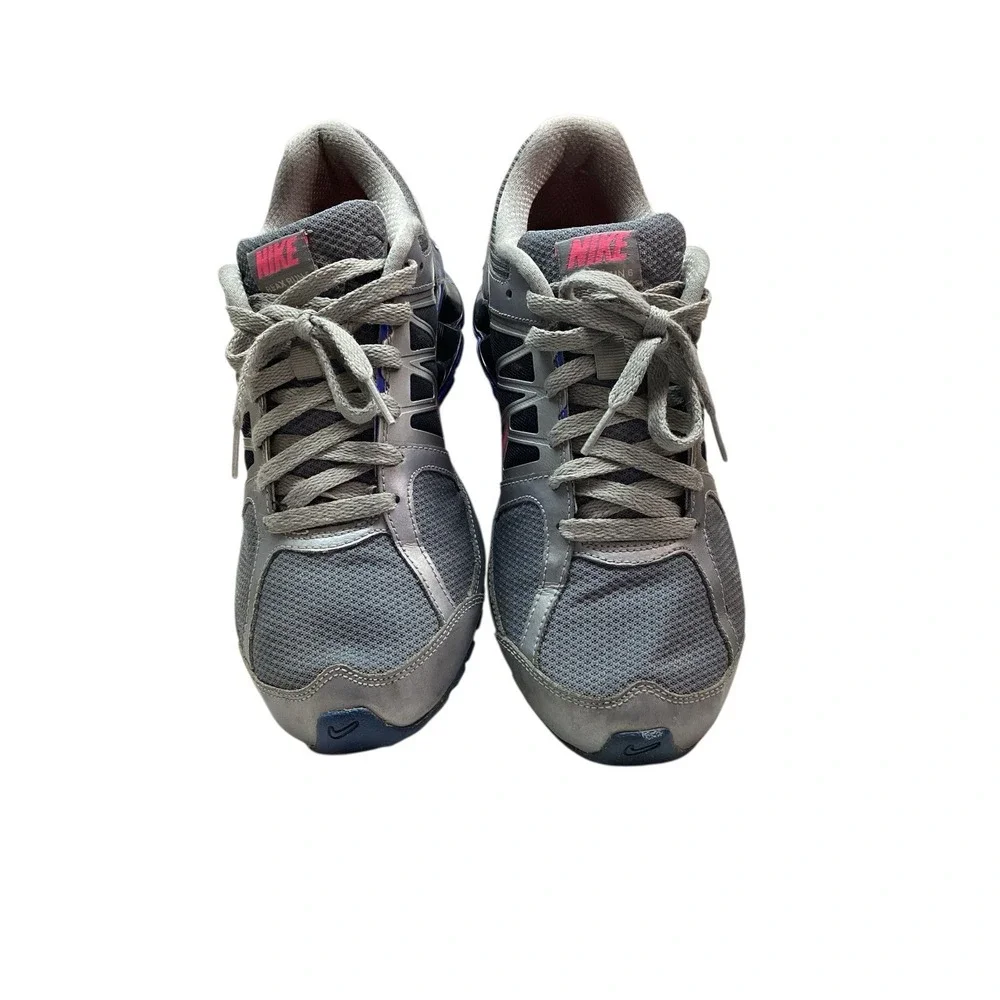 NIKE Reax Run‎ 6 Shoes Womens 11 Grey With Pink Accents Running 472647-004